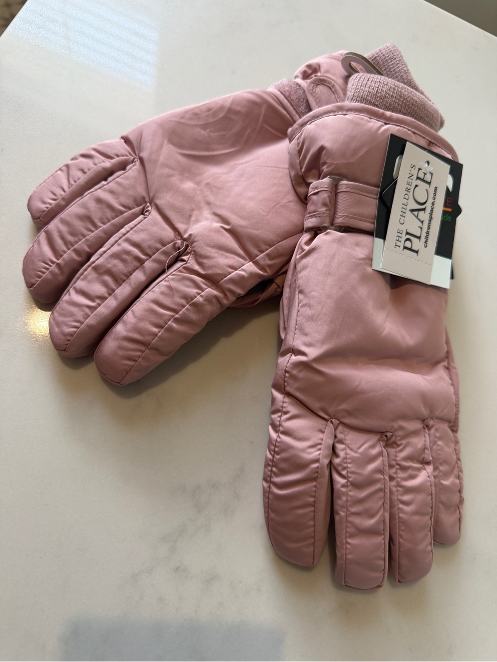 NWT, The Children's Place Pink Insulated Winter Gloves, size 8+